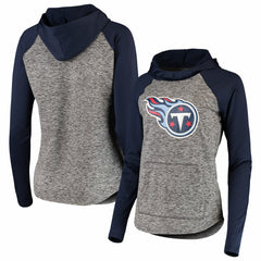 Tennessee Titans G-III 4Her by Carl Banks Women's Championship Ring Pullover Hoodie Heathered Gray/Navy - NFL