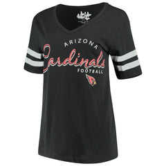Arizona Cardinals Touch Women's Triple Play V-Neck T-Shirt Black - NFL