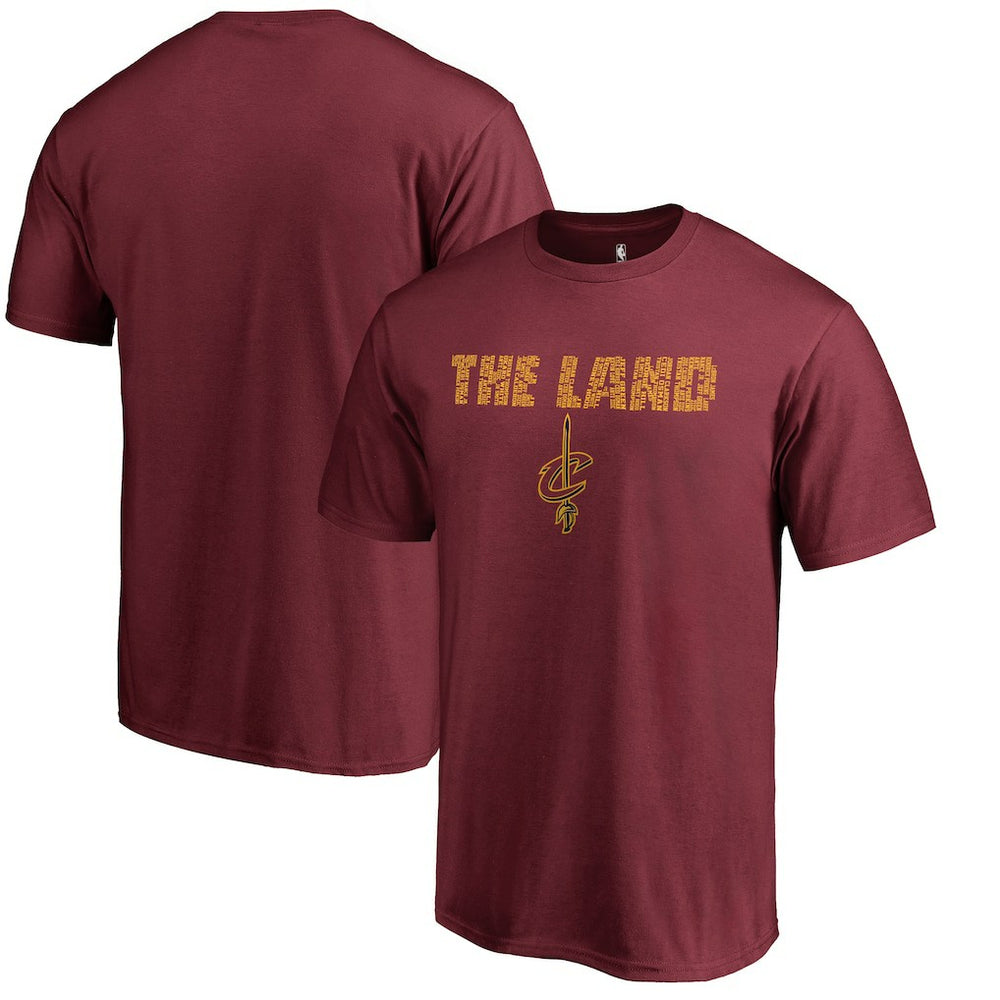 NBA - Cleveland Cavaliers Hometown Collection Repeating Roster T-Shirt - Garnet