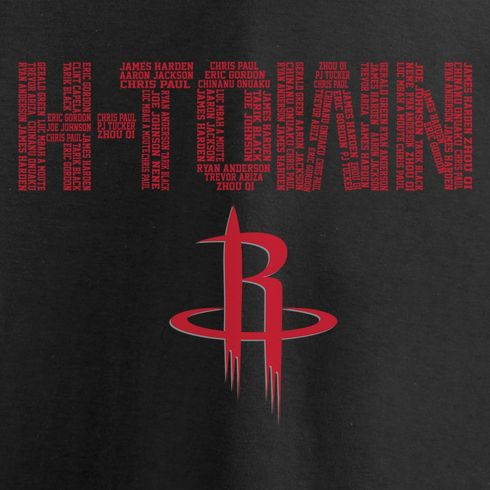 NBA - Houston Rockets Hometown Collection Repeating Roster T-Shirt - Black