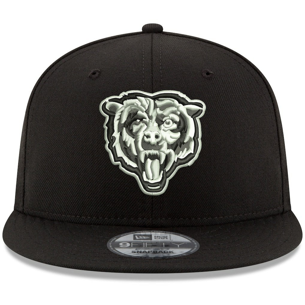 Chicago Bears New Era B-Dub 9FIFTY Adjustable Hat Black - NFL