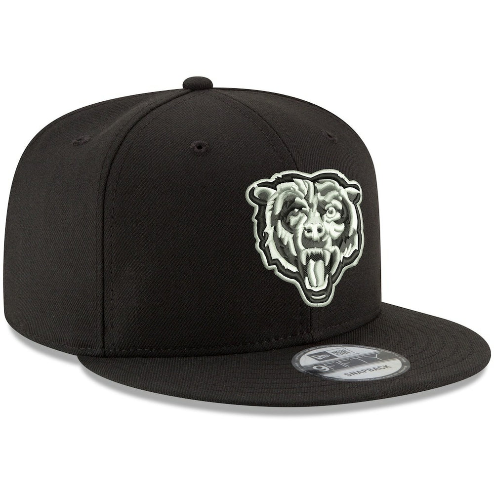Chicago Bears New Era B-Dub 9FIFTY Adjustable Hat Black - NFL