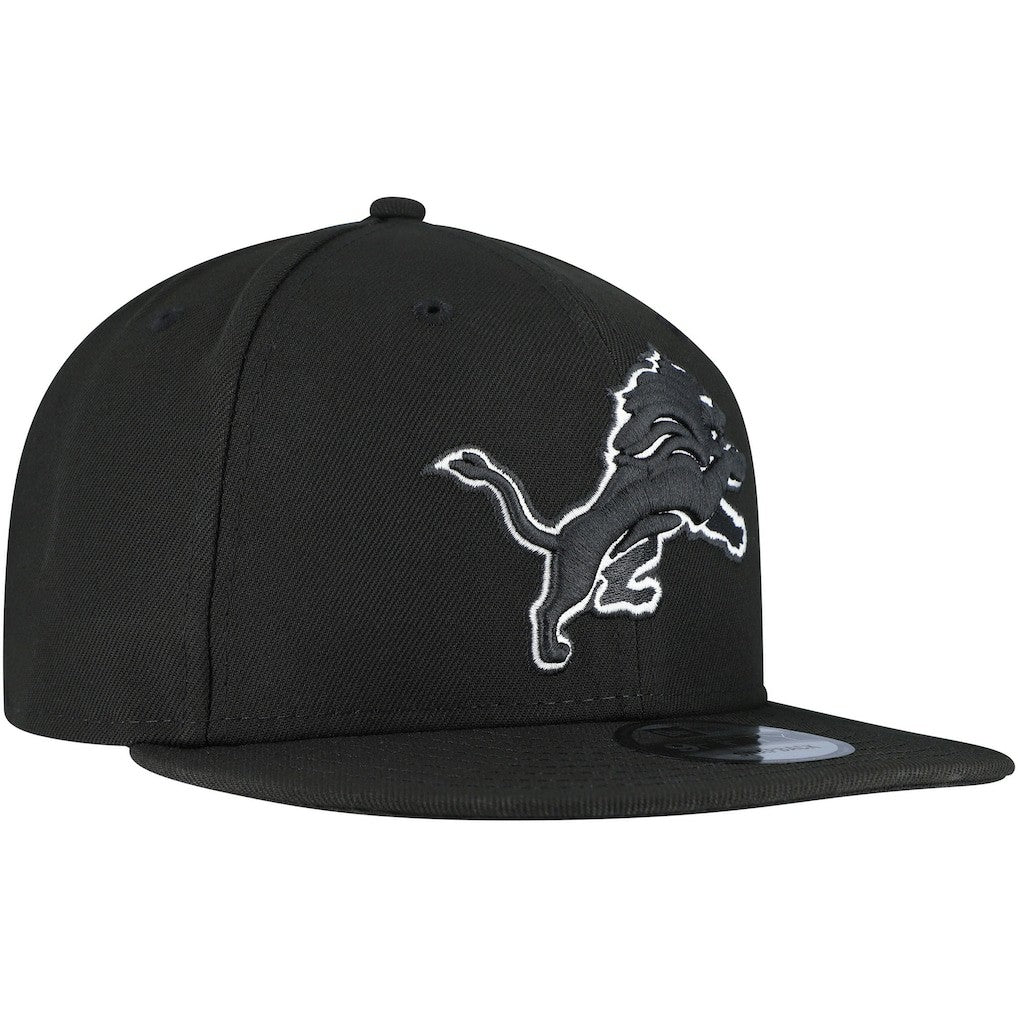 Detroit Lions New Era B-Dub 9FIFTY Adjustable Hat Black - NFL