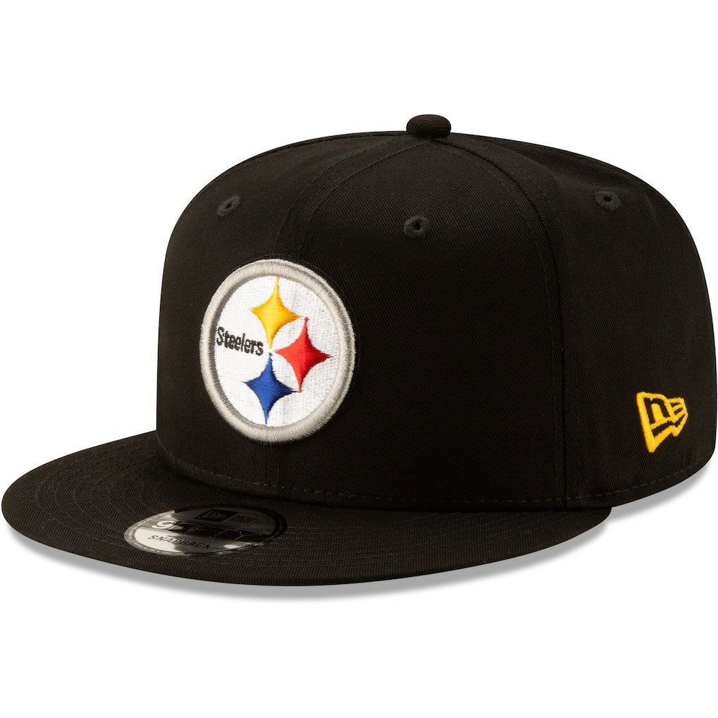 Pittsburgh Steelers New Era Basic 9FIFTY Adjustable Snapback Hat Black - NFL