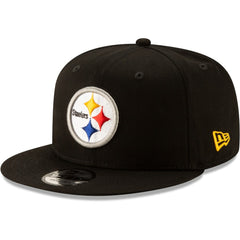 Pittsburgh Steelers New Era Basic 9FIFTY Adjustable Snapback Hat Black - NFL