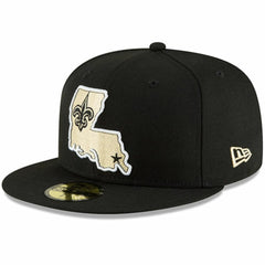 New Orleans Saints New Era Omaha 59FIFTY Fitted Hat Black - NFL