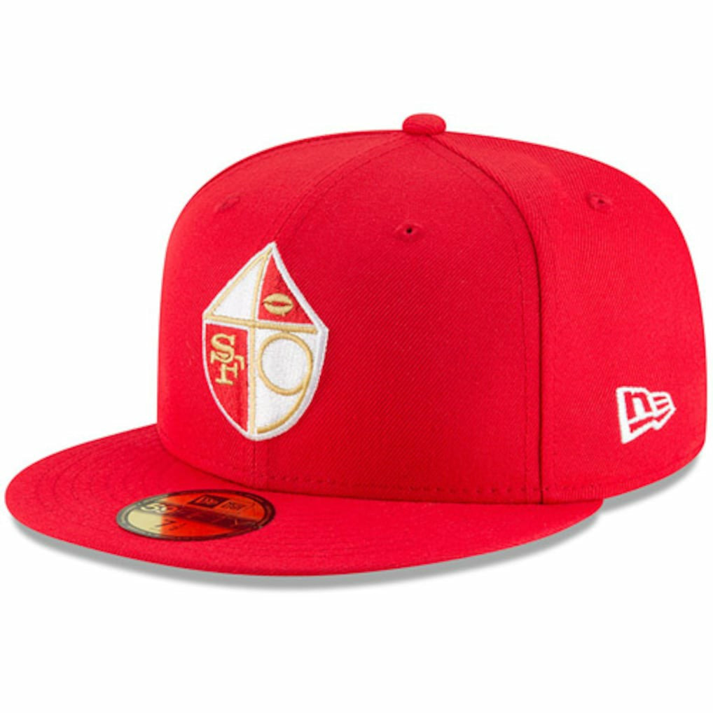 San Francisco 49ers New Era Omaha Throwback 59FIFTY Fitted Hat Scarlet - NFL