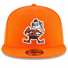 Cleveland Browns New Era Omaha Brownie The Elf Throwback 59FIFTY Fitted Hat Orange - NFL