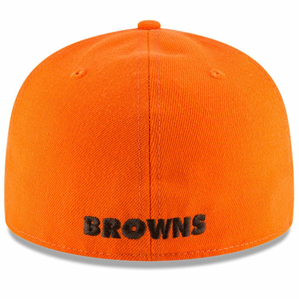 Cleveland Browns New Era Omaha Brownie The Elf Throwback 59FIFTY Fitted Hat Orange - NFL