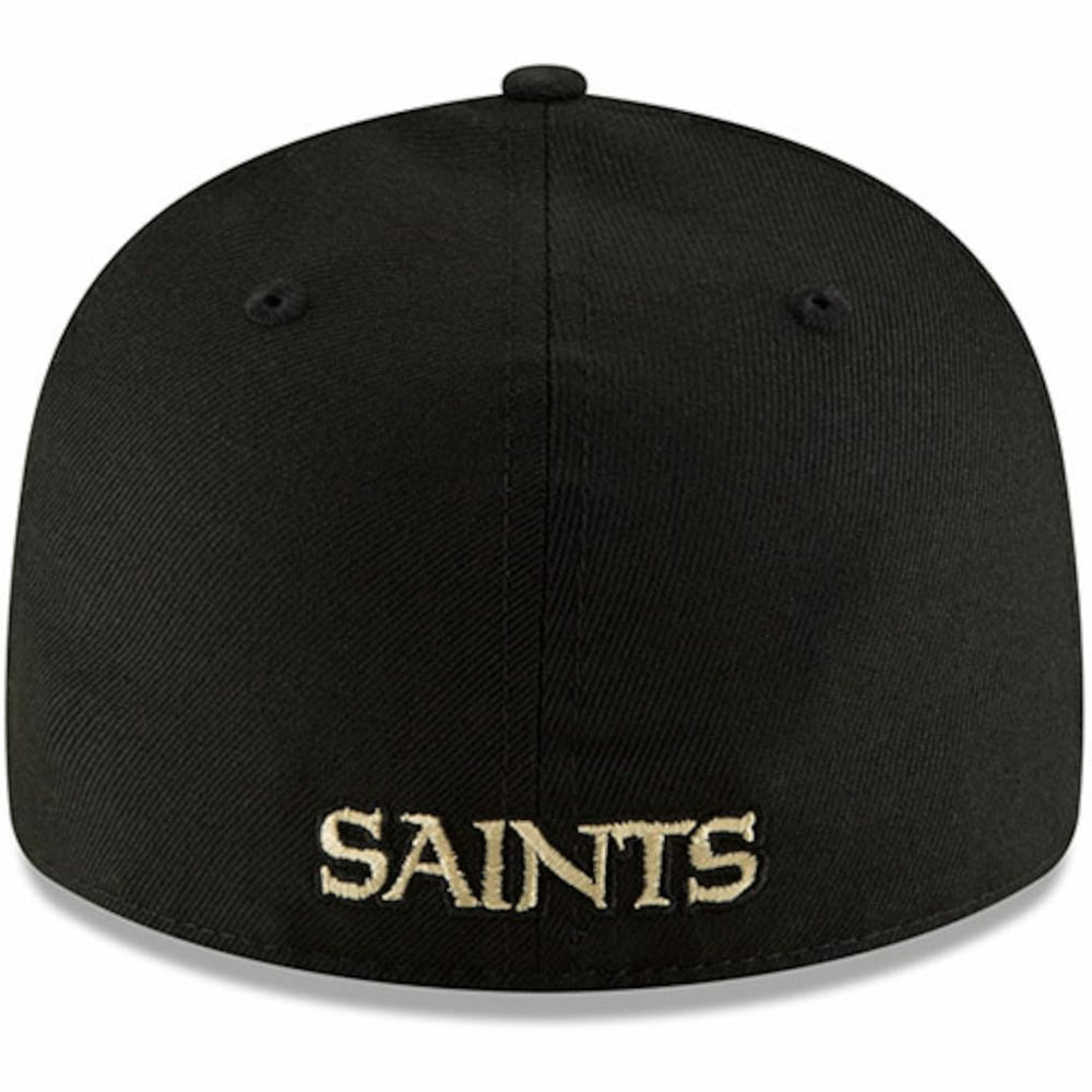 New Orleans Saints New Era Alternate Logo Omaha Low Profile 59FIFTY Fitted Hat Black - NFL