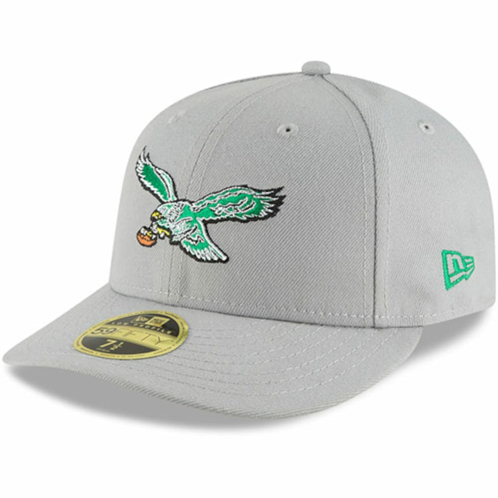Philadelphia Eagles New Era Omaha Throwback Low Profile 59FIFTY Fitted Hat Gray - NFL