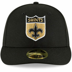 New Orleans Saints New Era Omaha Throwback Low Profile 59FIFTY Fitted Hat Black - NFL