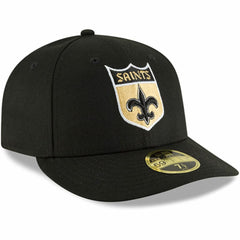 New Orleans Saints New Era Omaha Throwback Low Profile 59FIFTY Fitted Hat Black - NFL