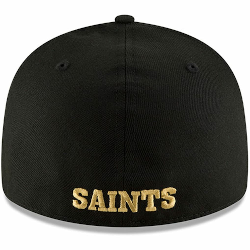 New Orleans Saints New Era Omaha Throwback Low Profile 59FIFTY Fitted Hat Black - NFL