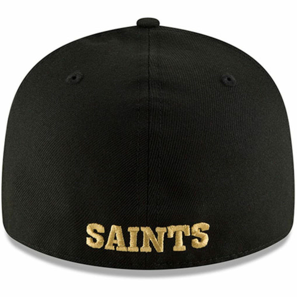 New Orleans Saints New Era Omaha Throwback Low Profile 59FIFTY Fitted Hat Black - NFL