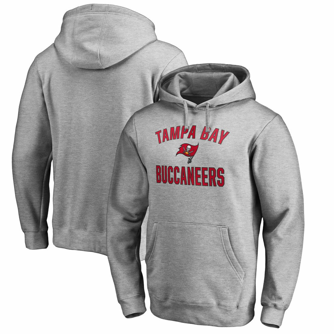 Tampa Bay Buccaneers Victory Arch Pullover Hoodie Heathered Gray - NFL