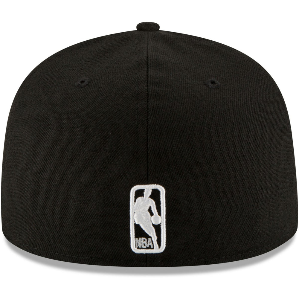 New Era - Miami Heat Black & White Logo 59FIFTY Fitted Hat - Black