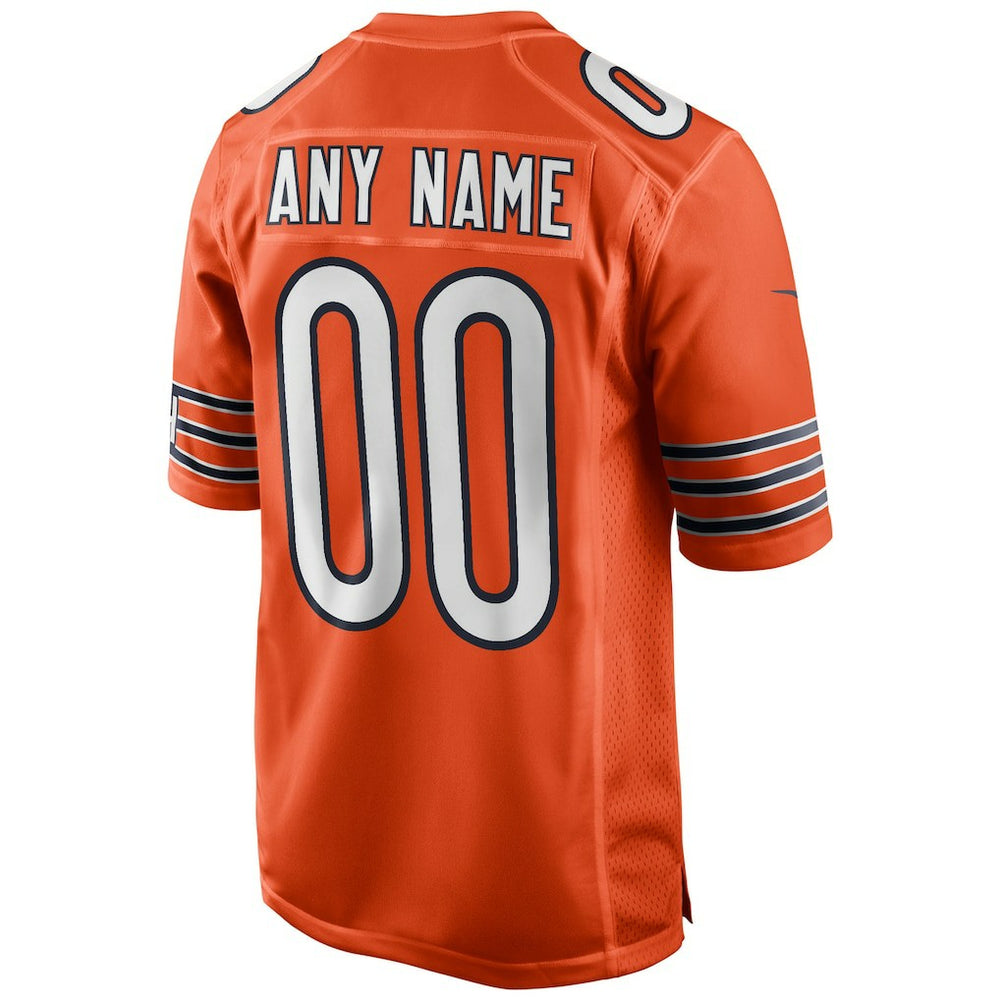 Chicago Bears Youth Alternate Custom Game Jersey Orange - Nike