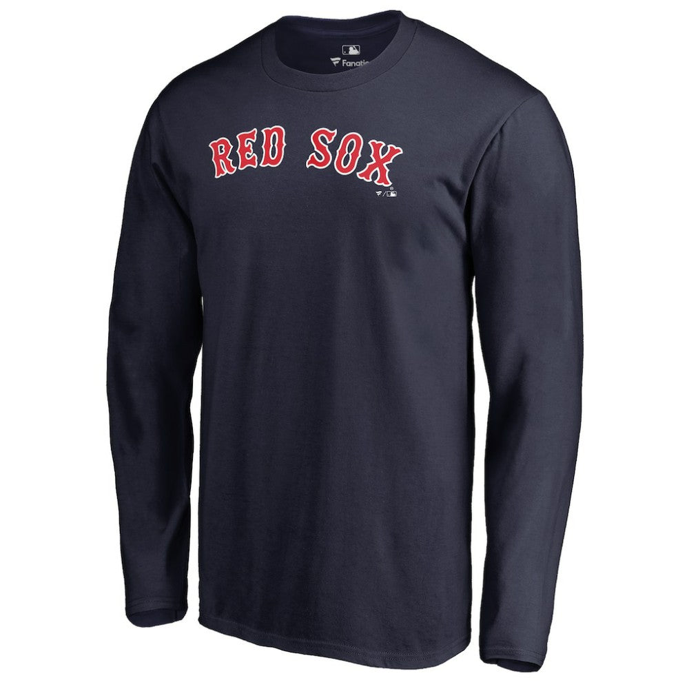 Boston Red Sox Team Wordmark Long Sleeve T-Shirt Clearance