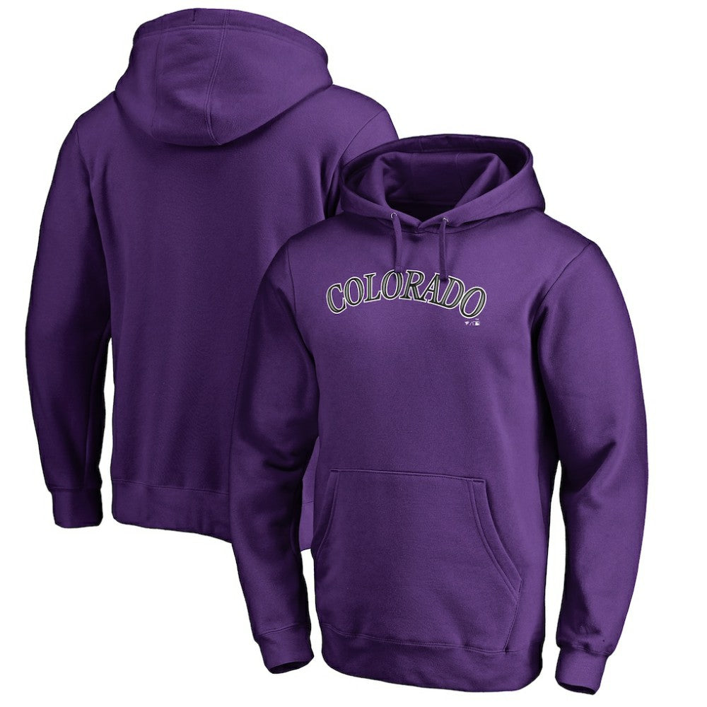 Colorado Rockies Official Wordmark Fitted Pullover Hoodie for sale