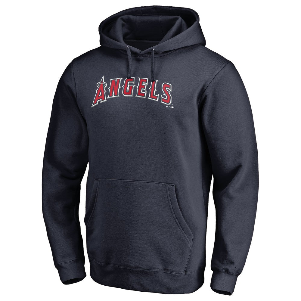 Los Angeles Angels Official Wordmark Fitted Pullover Hoodie Clearance
