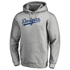 Los Angeles Dodgers Official Wordmark Fitted Pullover Hoodie Lifestyle