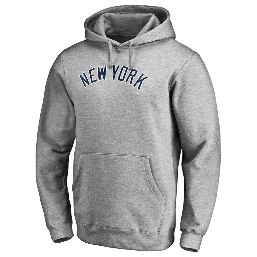 New York Yankees Official Wordmark Fitted Pullover Hoodie Sale