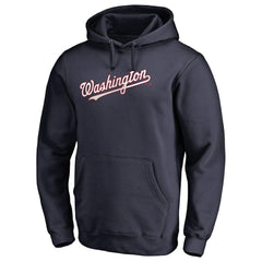Washington Nationals Official Wordmark Fitted Pullover Hoodie for sale
