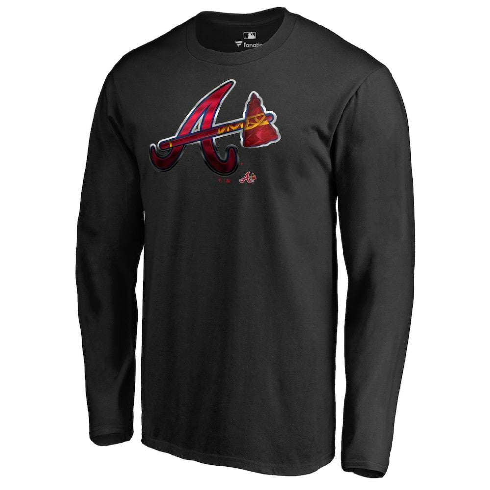 Atlanta Braves Midnight Mascot Long Sleeve T-Shirt for sale
