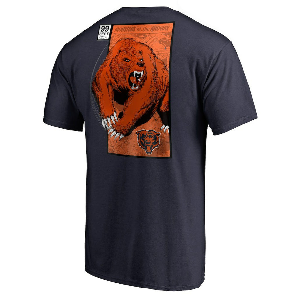 Chicago Bears Midway Monster T-Shirt Navy - NFL