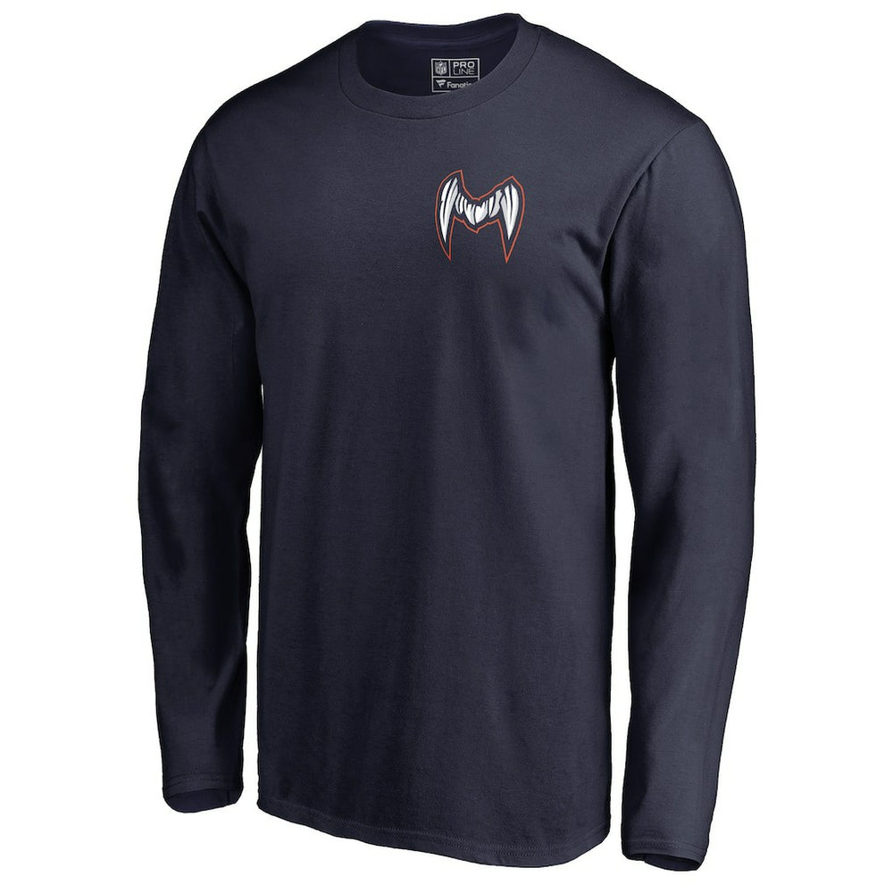 Chicago Bears Midway Monster Long Sleeve T-Shirt Navy - NFL