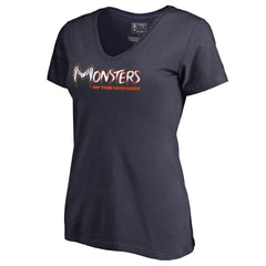 Chicago Bears Women's Monsters V-Neck T-Shirt Navy - NFL