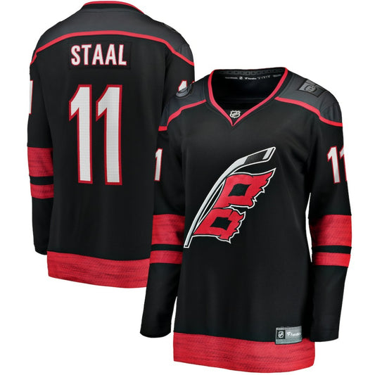 Jordan Staal Carolina Hurricanes Fanatics Women's Alternate Breakaway Jersey - Black | NHL Jerseys