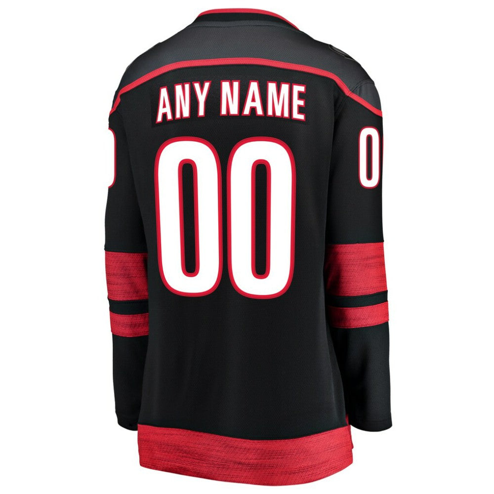 Carolina Hurricanes - Fanatics Women's Home Breakaway Custom Jersey Black