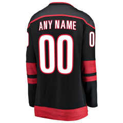 Carolina Hurricanes - Fanatics Women's Home Breakaway Custom Jersey Black