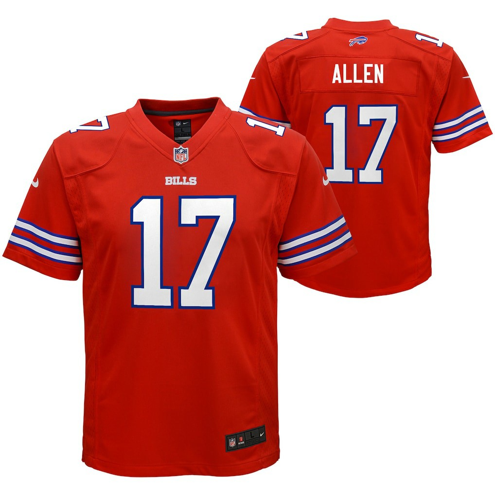 Josh Allen Buffalo Bills Youth Game Jersey Red - Nike