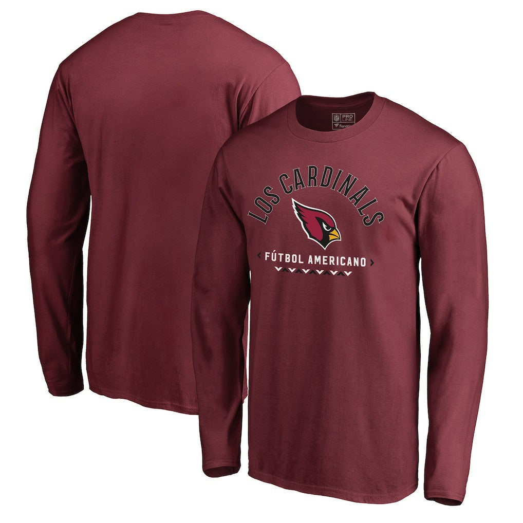 Arizona Cardinals Futbol Americano Long Sleeve T-Shirt Cardinal - NFL