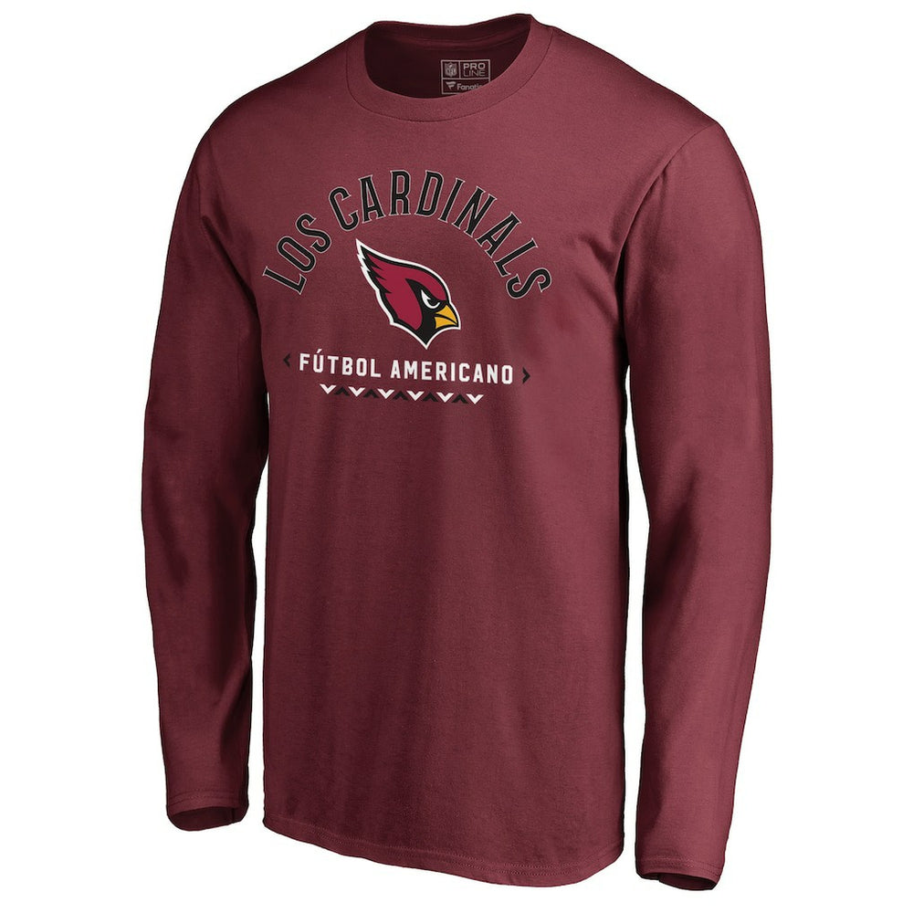 Arizona Cardinals Futbol Americano Long Sleeve T-Shirt Cardinal - NFL