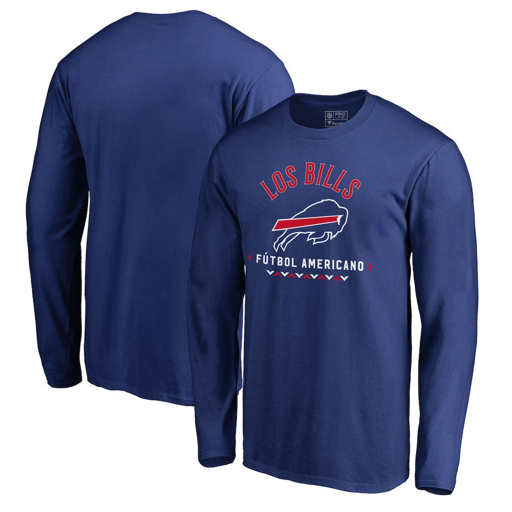 Buffalo Bills Futbol Americano Long Sleeve T-Shirt Royal - NFL