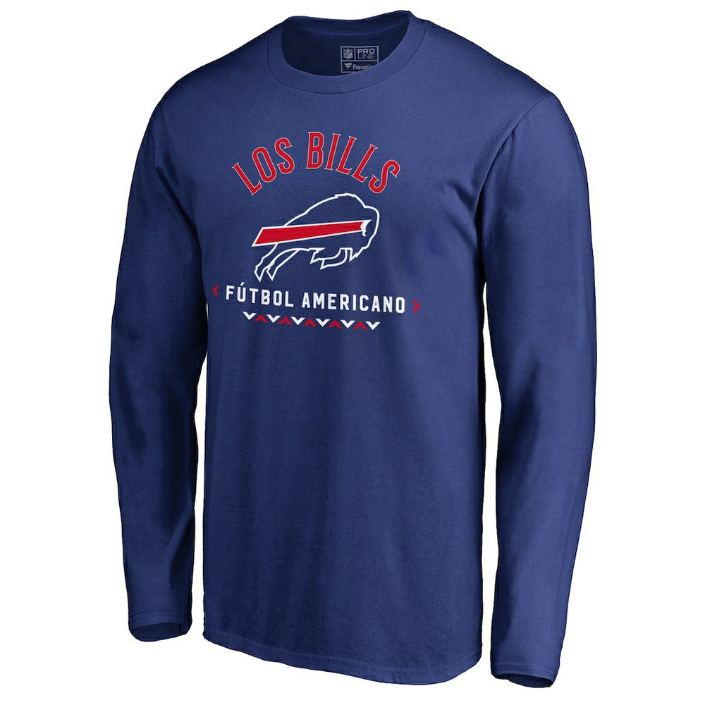 Buffalo Bills Futbol Americano Long Sleeve T-Shirt Royal - NFL