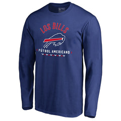 Buffalo Bills Futbol Americano Long Sleeve T-Shirt Royal - NFL