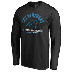 Carolina Panthers Futbol Americano Long Sleeve T-Shirt Black - NFL