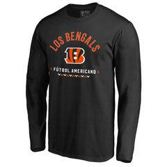 Cincinnati Bengals Futbol Americano Long Sleeve T-Shirt Black - NFL
