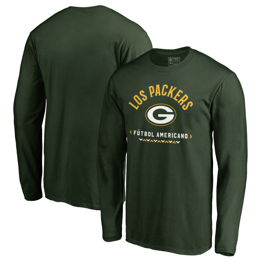 Green Bay Packers Futbol Americano Long Sleeve T-Shirt Green - NFL