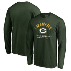Green Bay Packers Futbol Americano Long Sleeve T-Shirt Green - NFL