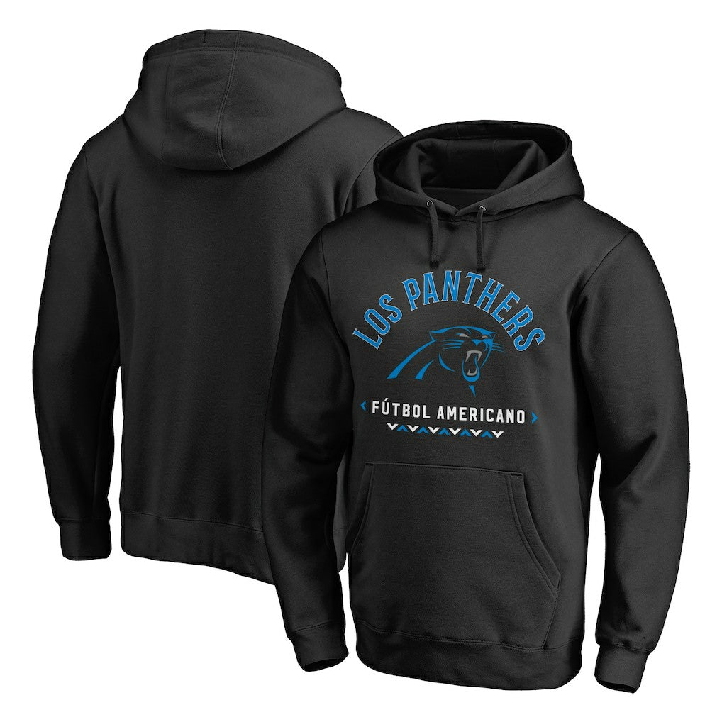 Carolina Panthers Futbol Americano Pullover Hoodie Black - NFL