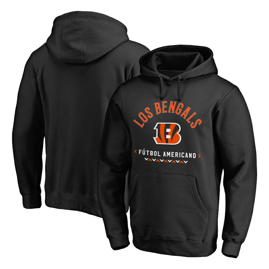 Cincinnati Bengals Futbol Americano Pullover Hoodie Black - NFL