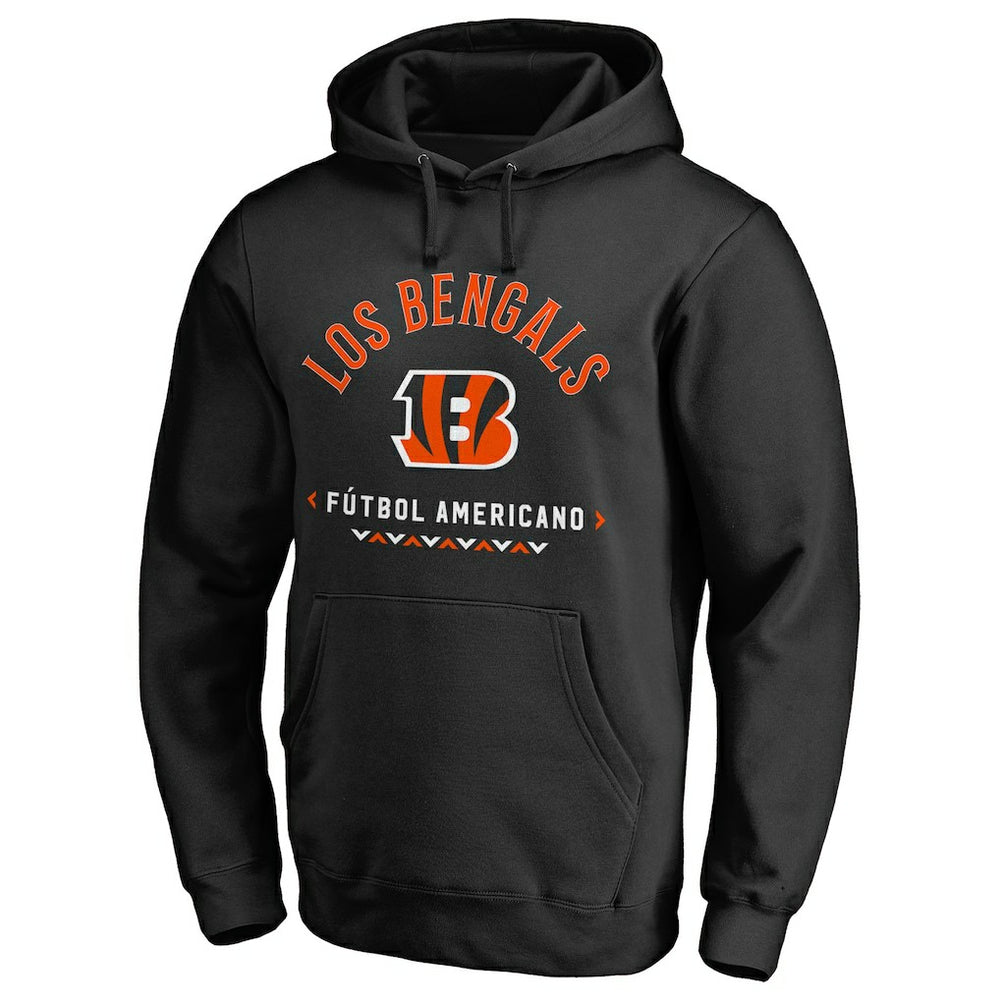 Cincinnati Bengals Futbol Americano Pullover Hoodie Black - NFL