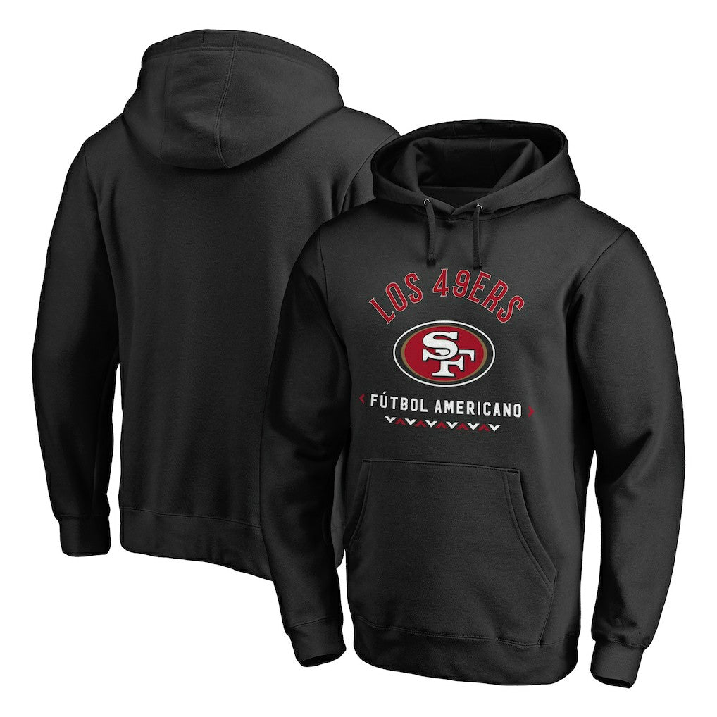 San Francisco 49ers Futbol Americano Pullover Hoodie Black - NFL