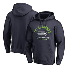 Seattle Seahawks Futbol Americano Pullover Hoodie College Navy - NFL